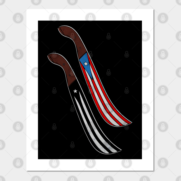 Puerto Rico Machete Flags Puerto Rico Posters and Art Prints